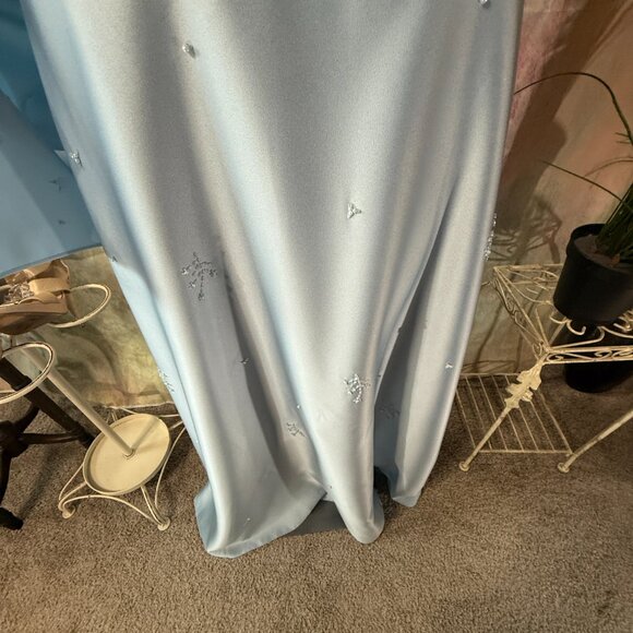New📌Mary's Beaded Light Blue Formal - Prom - Bridesmaid Dress - Matching Scarf - Picture 5 of 16